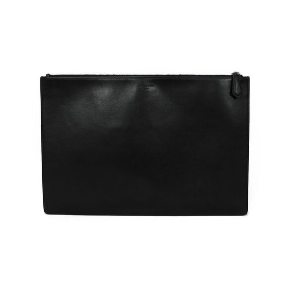 Pre Loved Givenchy  Bambi Clutch Black Leather - Picture 3 of 8
